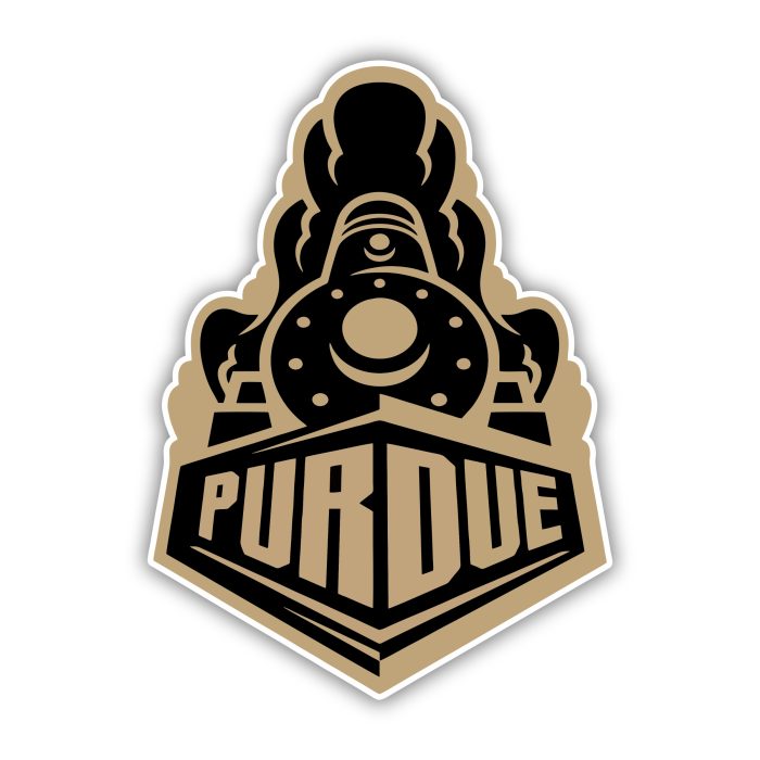 Purdue Boilermakers Full Color Vinyl Sticker - Custom Size