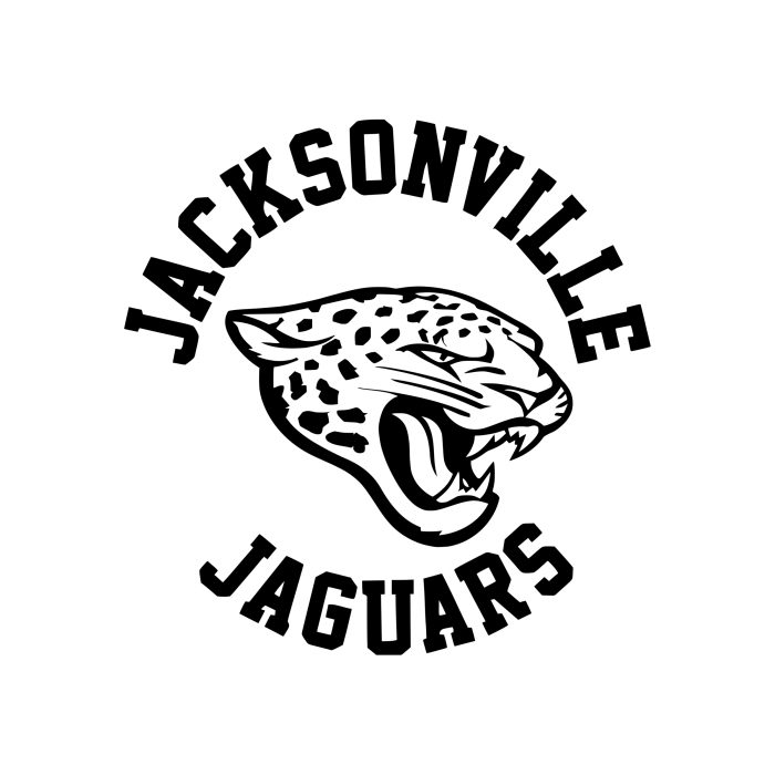 Jacksonville Jaguars  Vinyl Decal - Custom Size