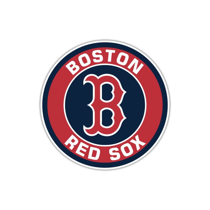 Boston Red Sox - Red And Blue Circle - Temporary Tattoo