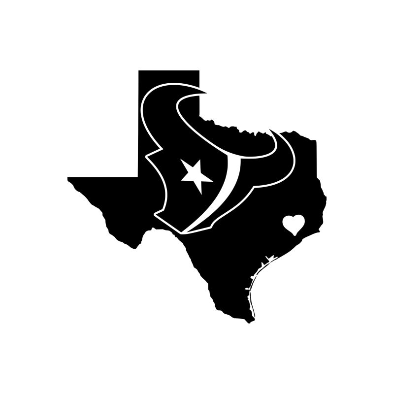 Houston Texans - Vinyl Decal - Custom Size