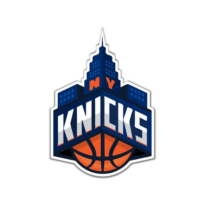 New York Knicks Full Color Vinyl Sticker - Custom Size