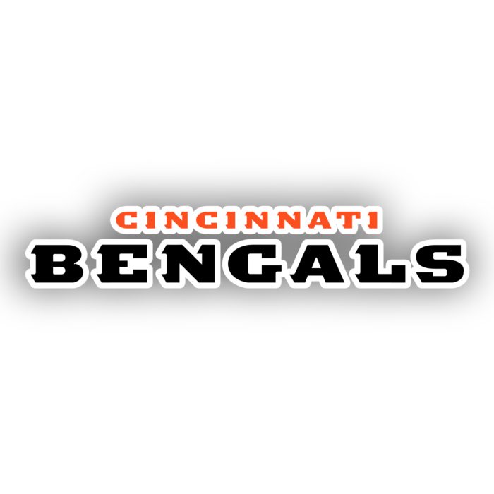 Cincinnati Bengals Full Color Vinyl Sticker - Custom Size