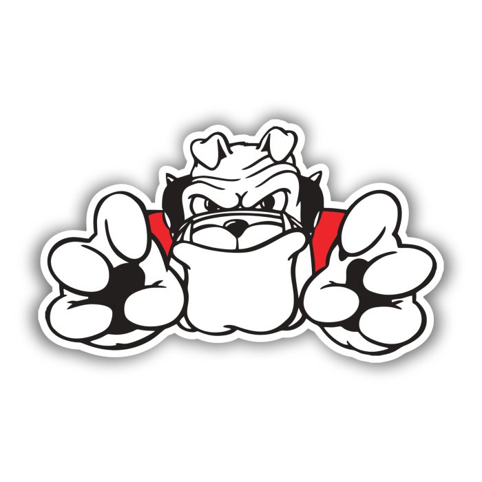 Georgia Bulldogs Full Color Vinyl Decal - Custom Size