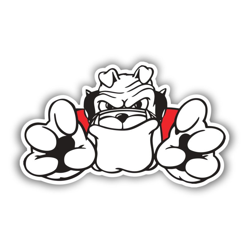 Georgia Bulldogs Full Color Vinyl Decal - Custom Size