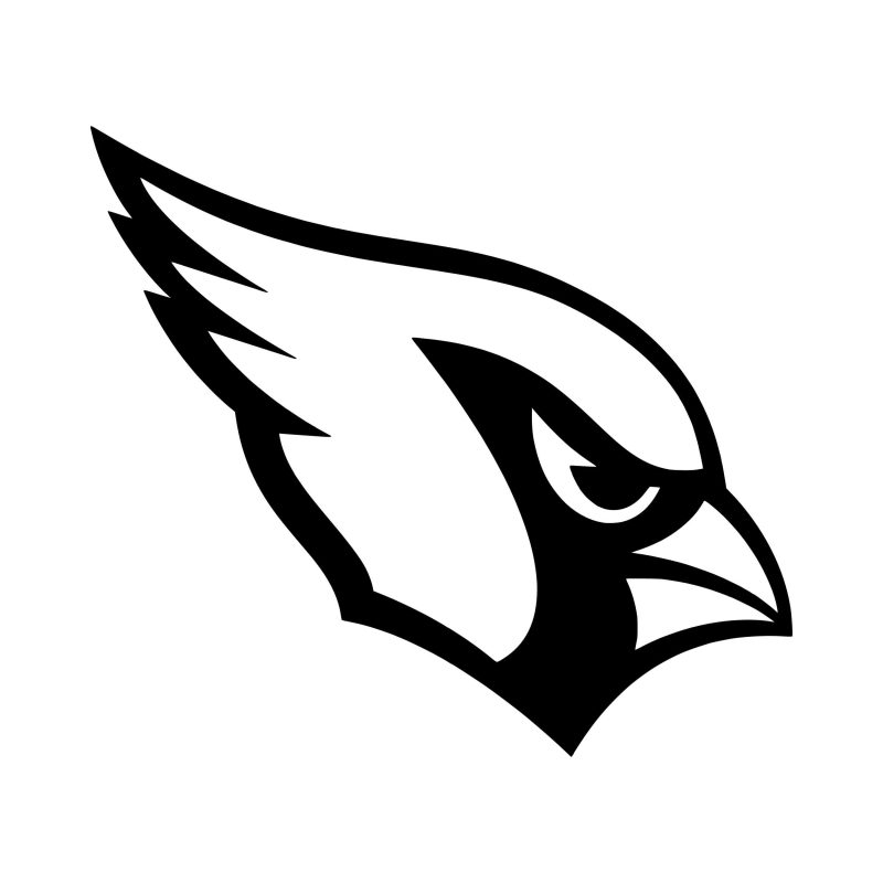 Arizona Cardinals Vinyl Decal - Bird's Head - Custom Size