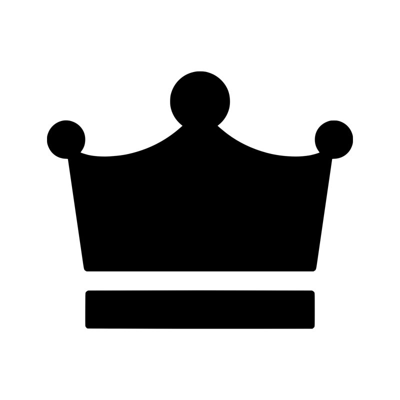 Crown Vinyl Decal - Custom Size