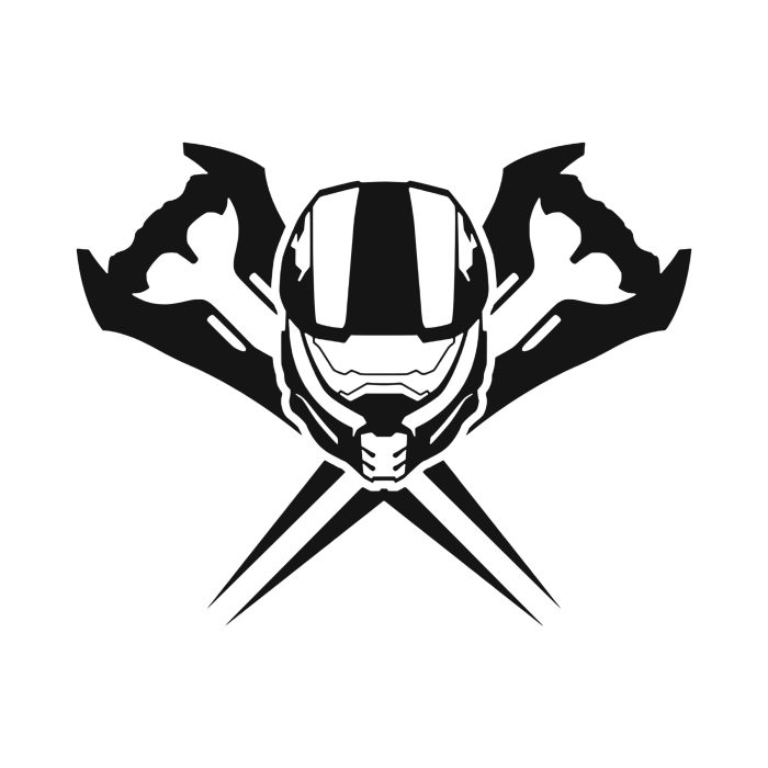 Halo Vinyl Decal - Custom Size - Custom Size