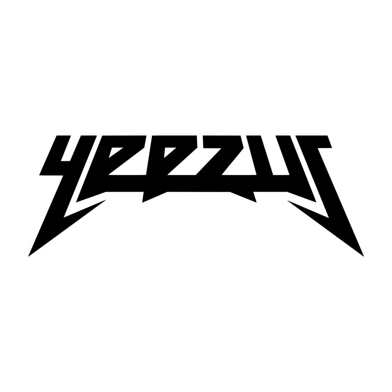 Yeezus Vinyl Decal - Custom Size