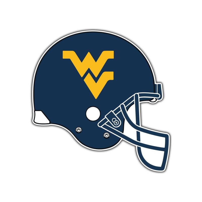 West Virginia Mountaineers - Helmet Full Color Vinyl Decal - Custom Size