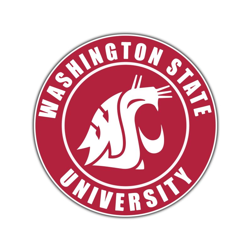 Washington State Cougars Full Color Vinyl Decal - Custom Size