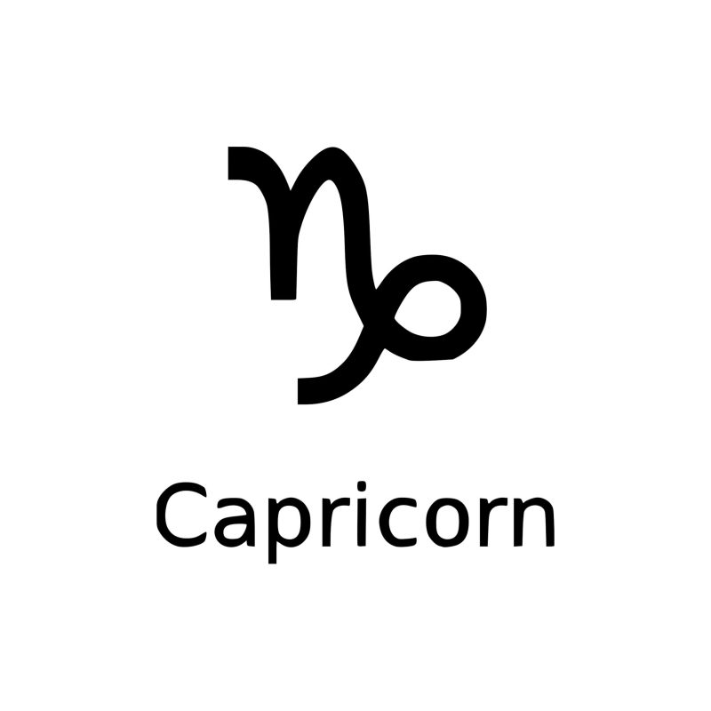 Zodiac Signs - Capricorn - Vinyl Decal - Custom Size