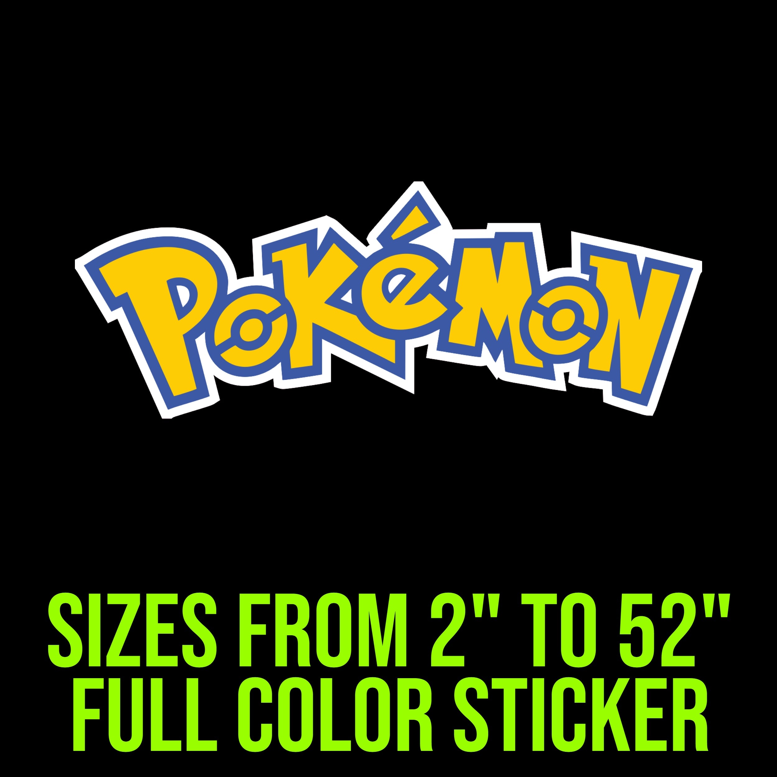Pokémon Logo Full Color Vinyl Decal