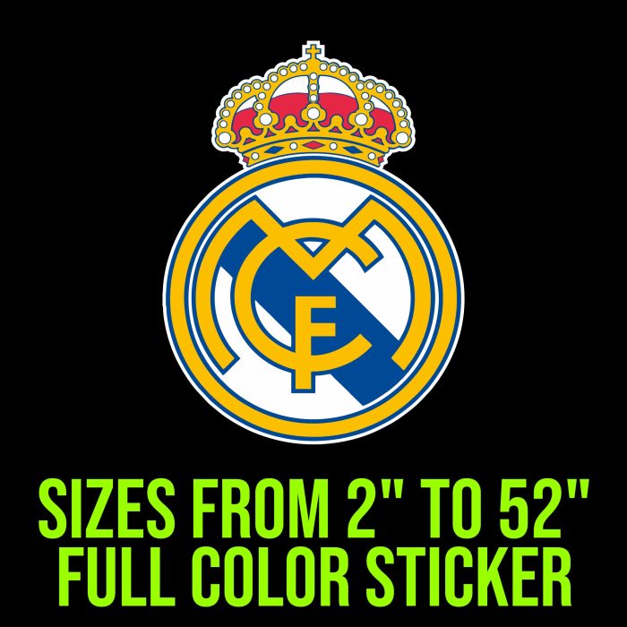 Real Madrid CF Full Color Vinyl Decal