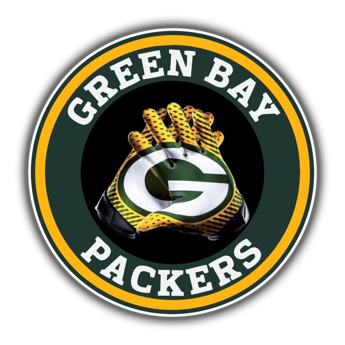 Green Bay Packers - Full Color Vinyl Sticker - Custom Size