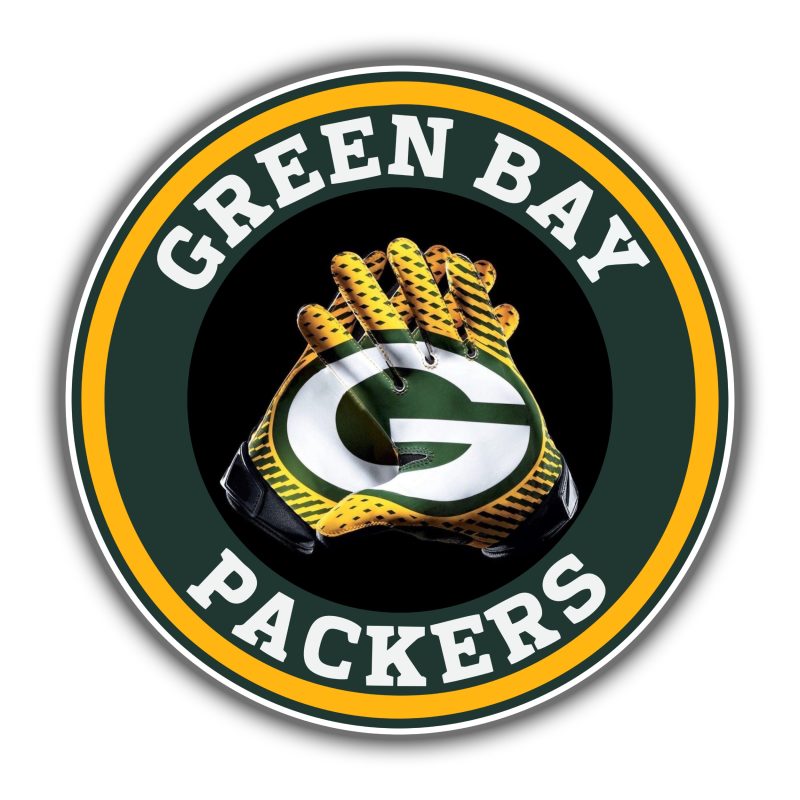 Green Bay Packers - Full Color Vinyl Sticker - Custom Size