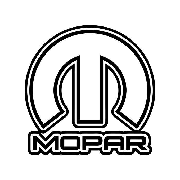 Mopar Vinyl Decal - Custom Size