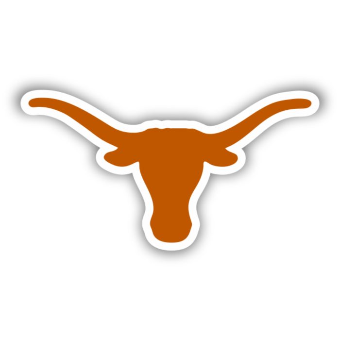 Texas Longhorns Full Color Vinyl Sticker - Custom Size