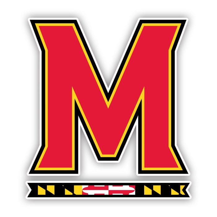 Maryland Terrapins - M - Full Color Vinyl Decal - Custom Size