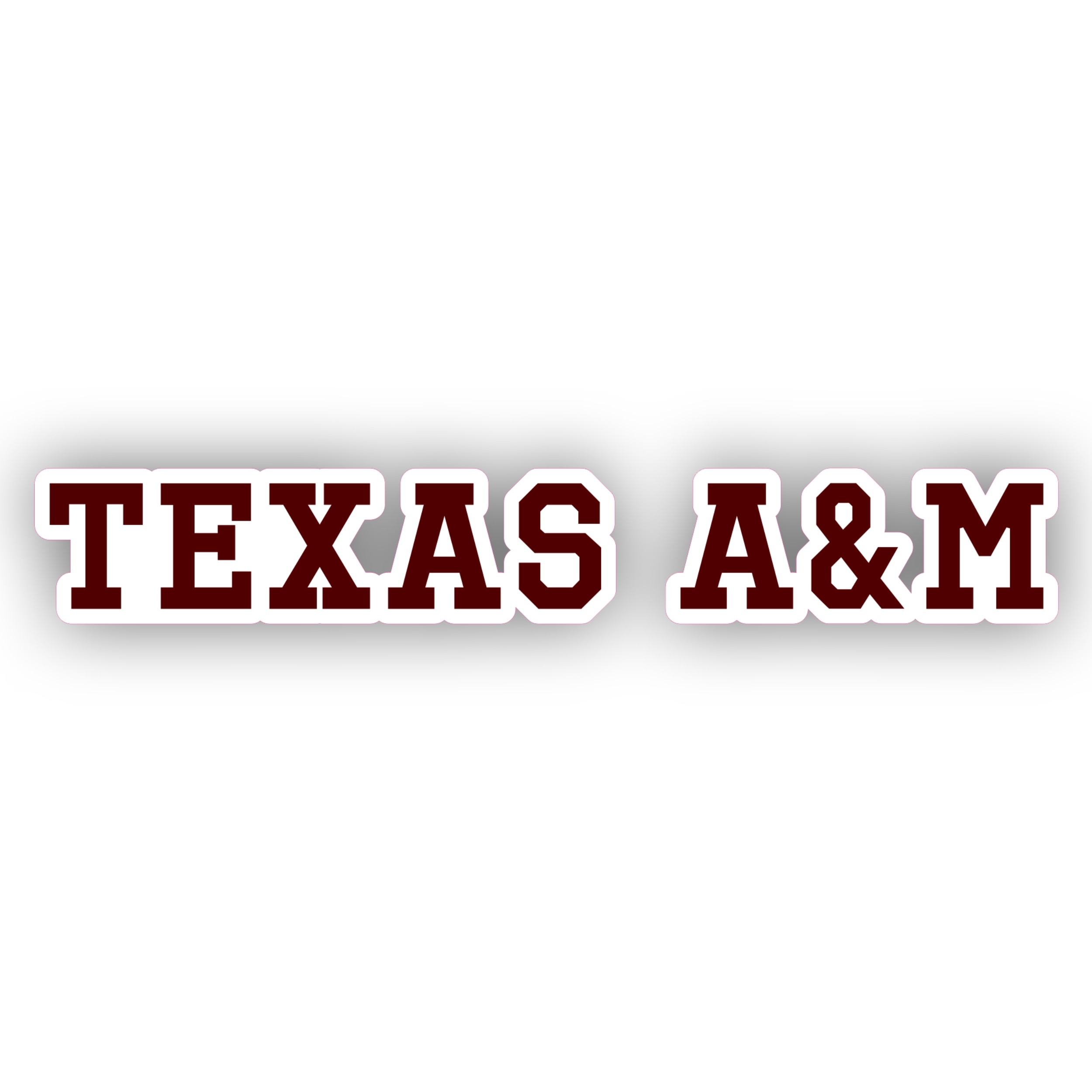 Texas A&M Aggies - Full Color Vinyl Decal - Custom Size