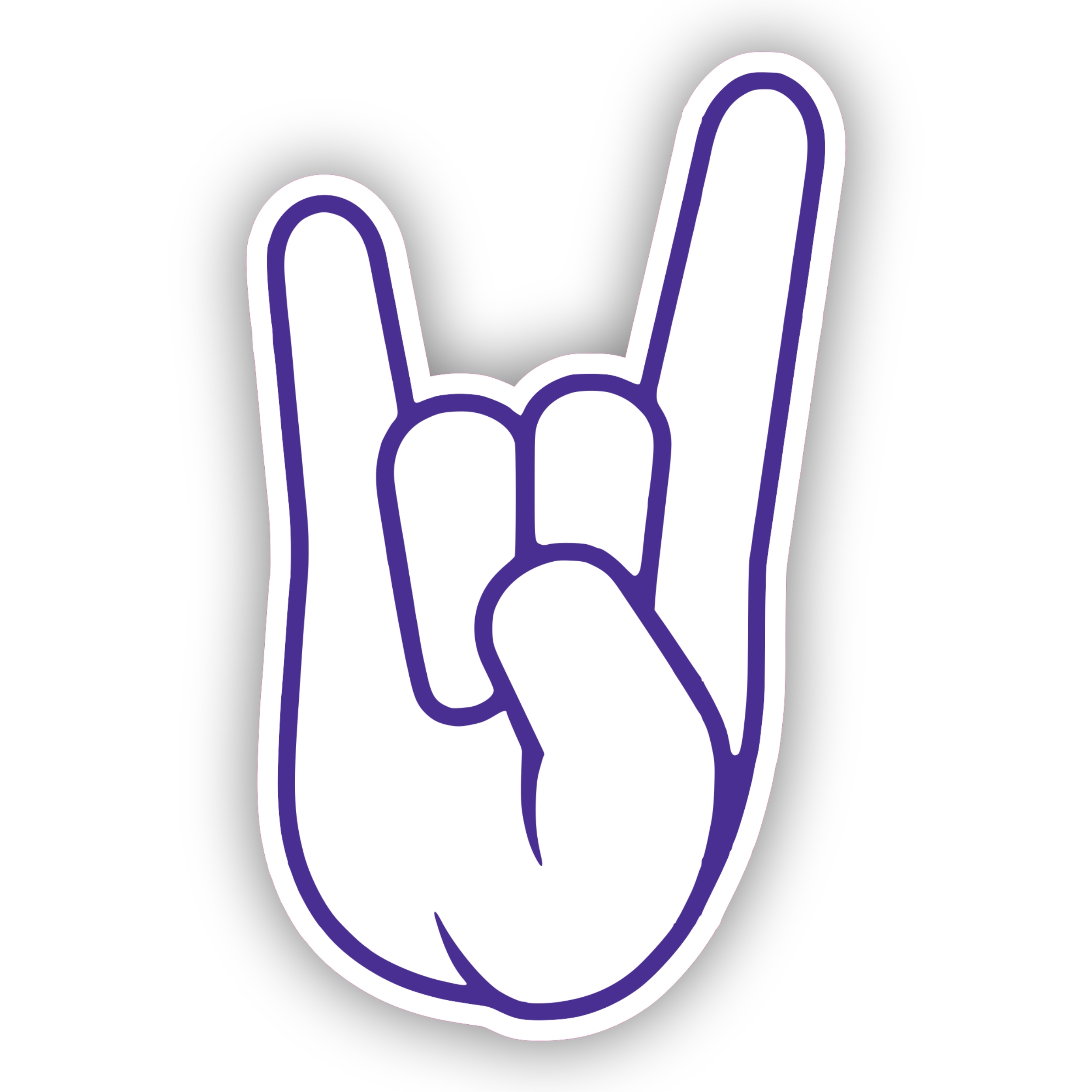 Northwestern State - Hand - Full Color Vinyl Decal - Custom Size