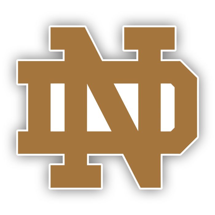 Notre Dame - Gold ND - Temporary Tattoo