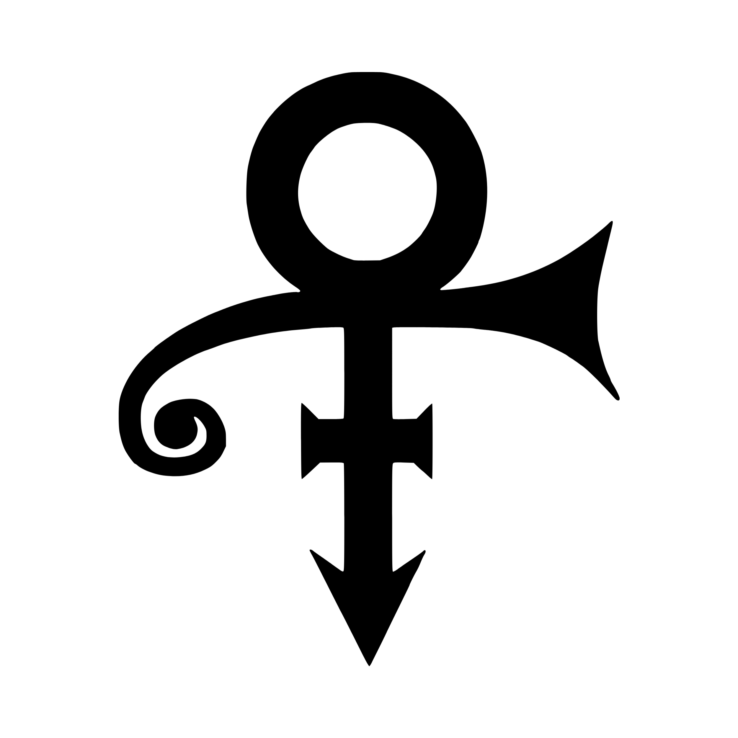 Prince Symbol Vinyl Decal - Custom Size