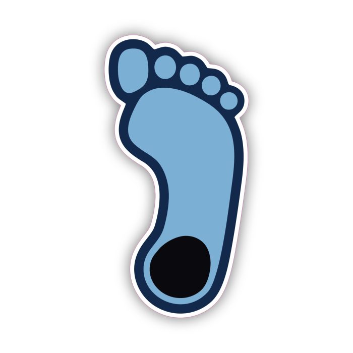 North Carolina Tar Heels - Foot - Temporary Tattoo