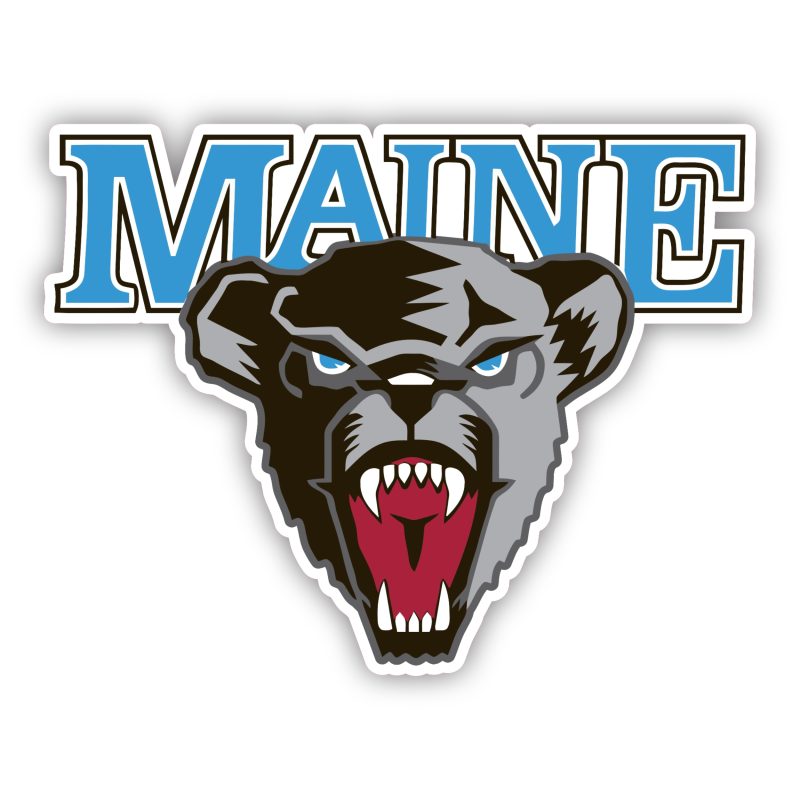 Maine Black Bears Full Color Vinyl Decal - Custom Size