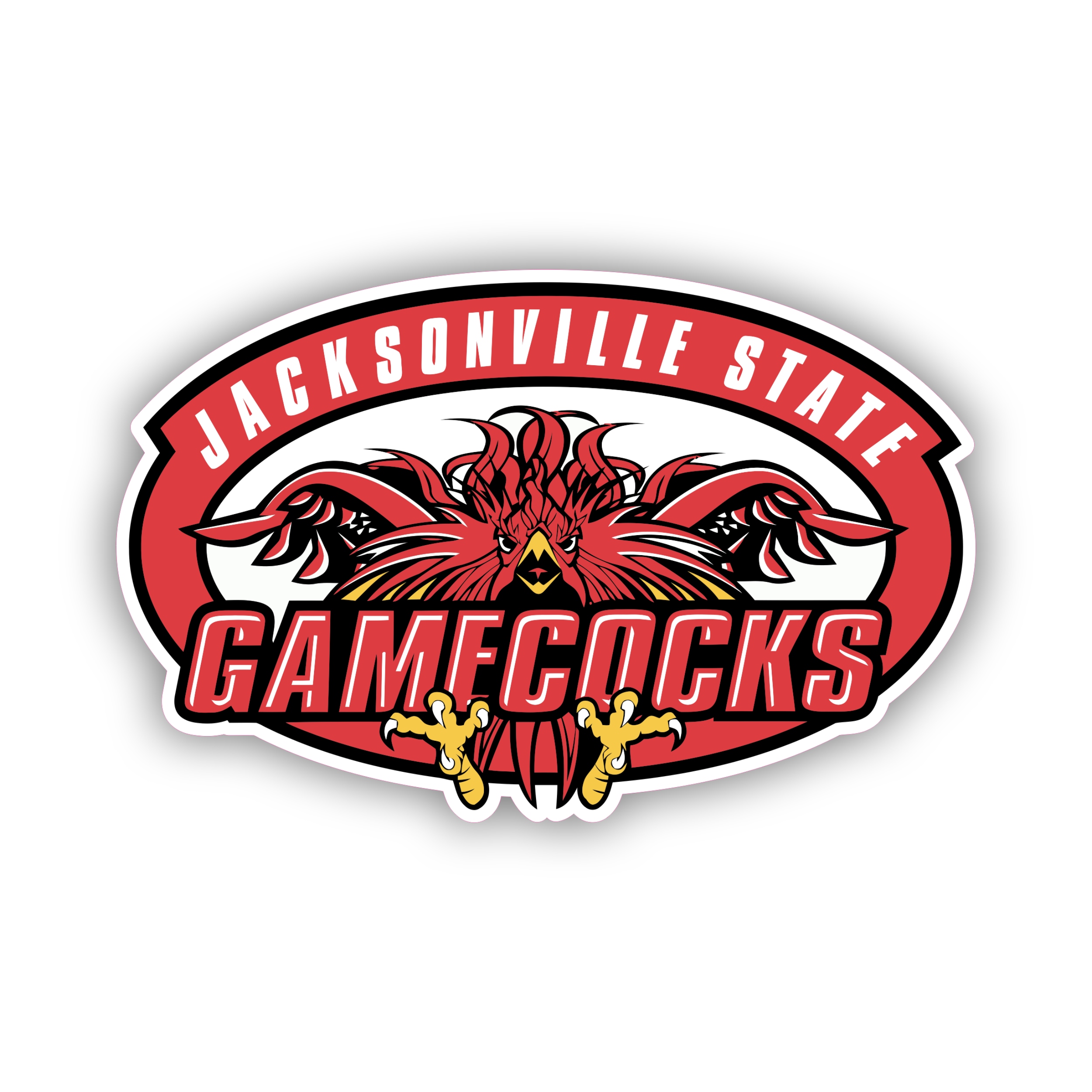 Jacksonville State Gamecocks - Full Color Vinyl Decal - Custom Size