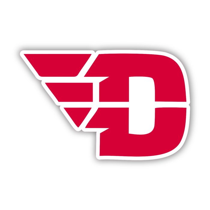 Dayton Flyers - Full Color Vinyl Decal - Custom Size