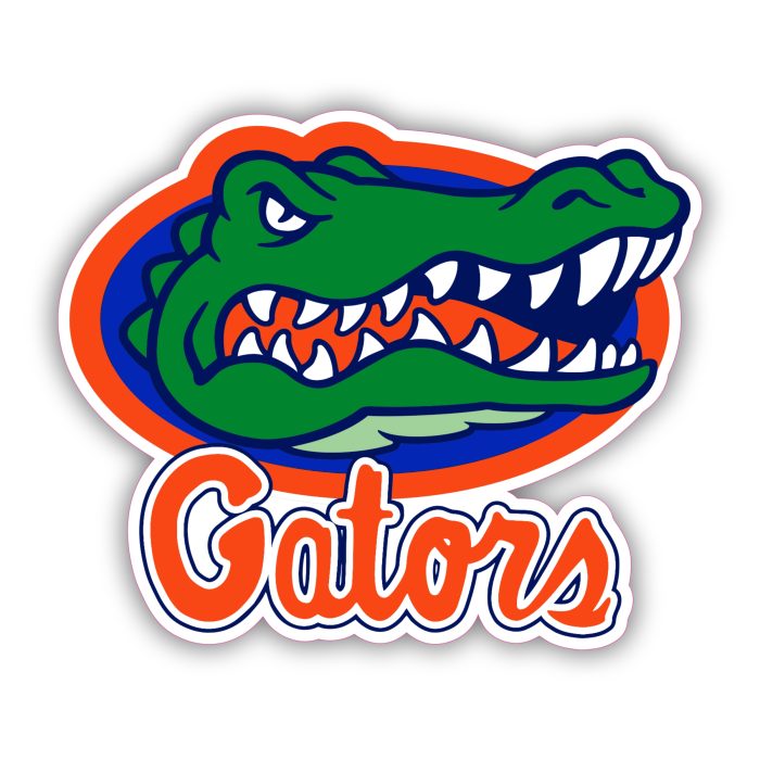 Florida Gators - Gators Head With Name - Temporary Tattoo