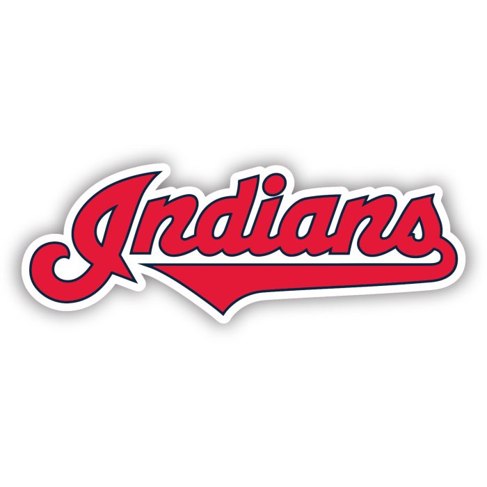 Cleveland Indians - Indians Cursive - Temporary Tattoo