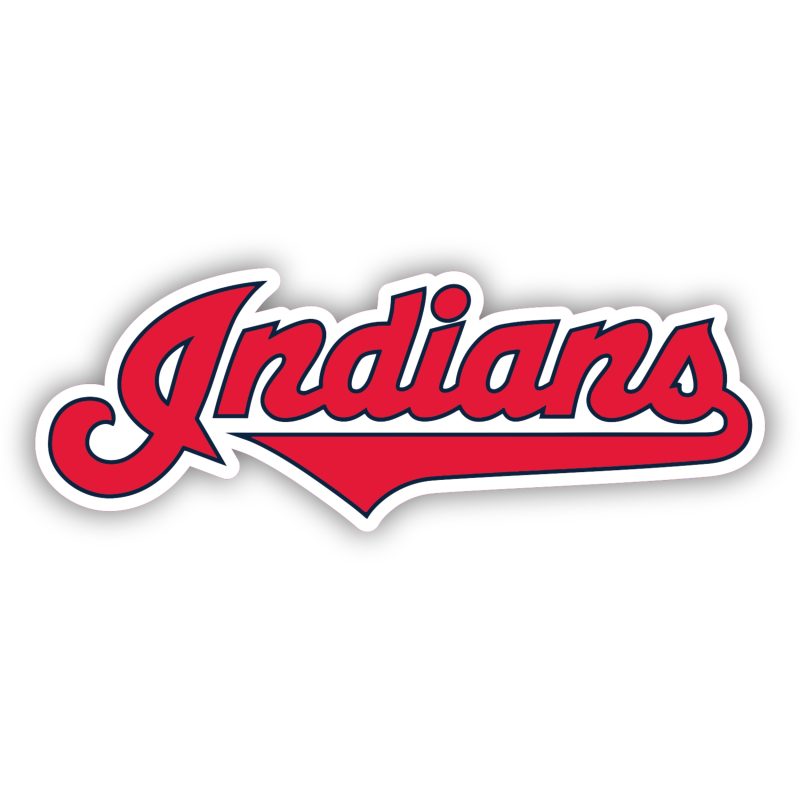 Cleveland Indians - Indians Cursive - Temporary Tattoo