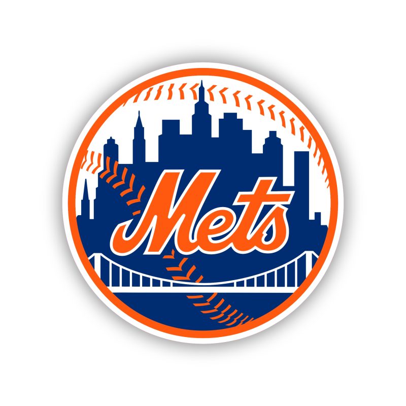 New York Mets - Blue Circle With Bridge - Temporary Tattoo