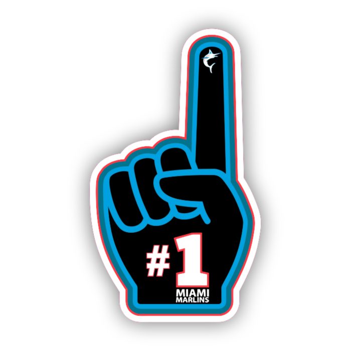 Miami Marlins - Number #1  - Temporary Tattoo