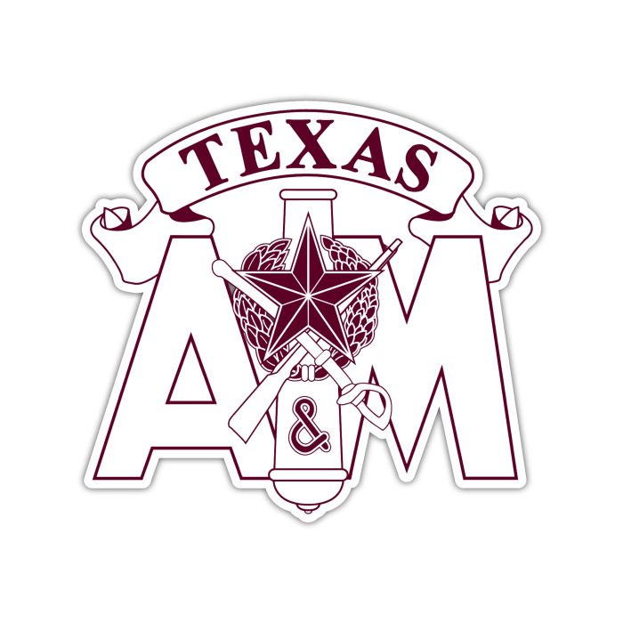 Texas A&M Aggies - Corps Of Cadets - Full Color Vinyl Decal - Custom Size