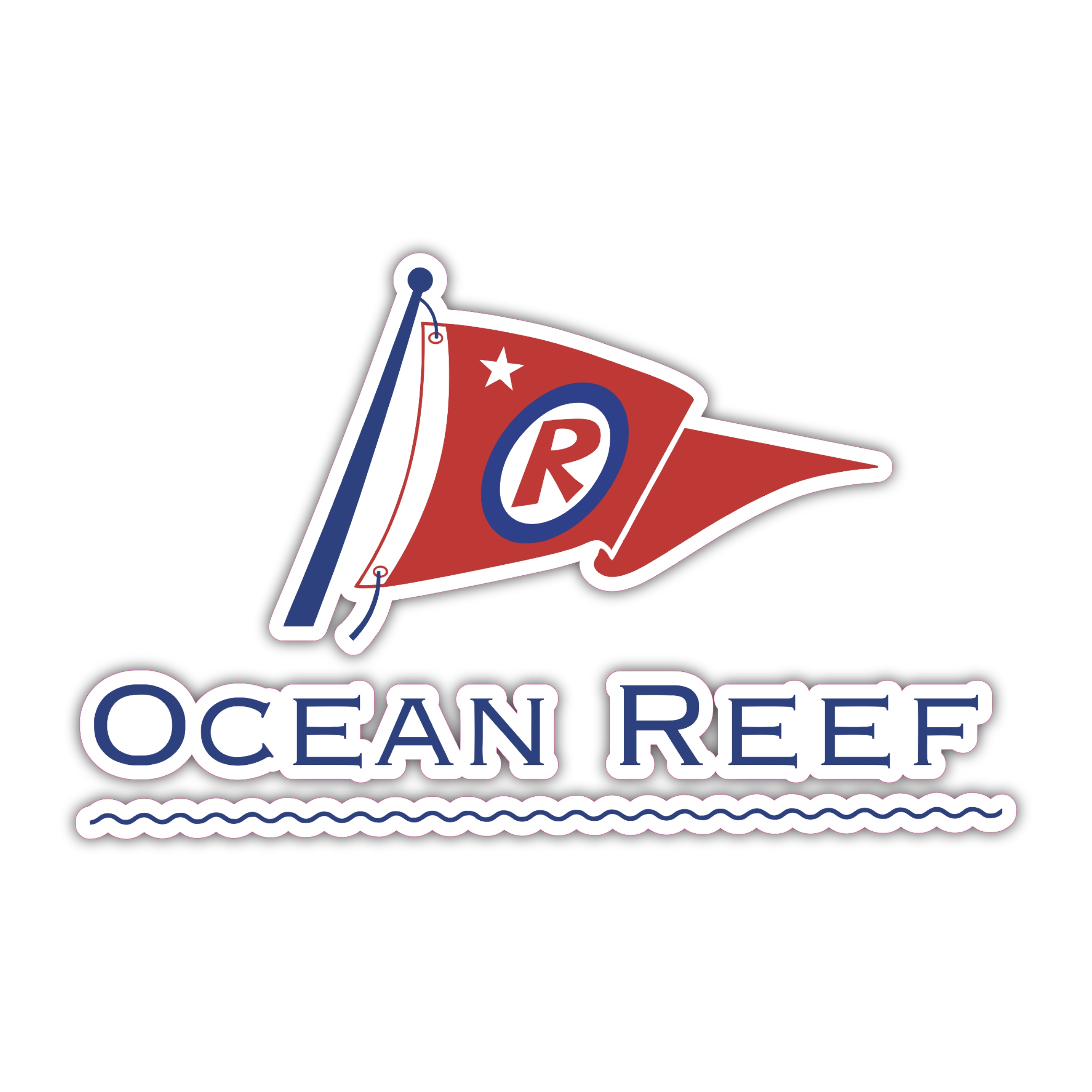 Ocean Reef  Full Color Vinyl Decal - Custom Size