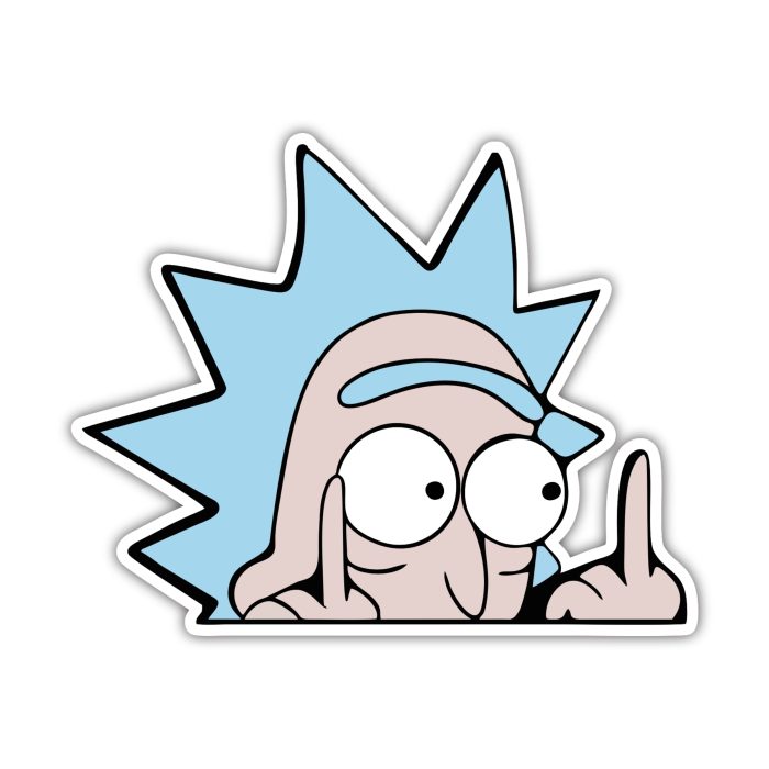 Rick And Morty - Full Color Vinyl Sticker - Custom Size