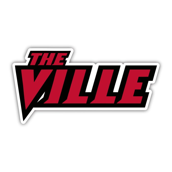 University of Louisville - The Ville - Full Color Vinyl Decal - Custom Size
