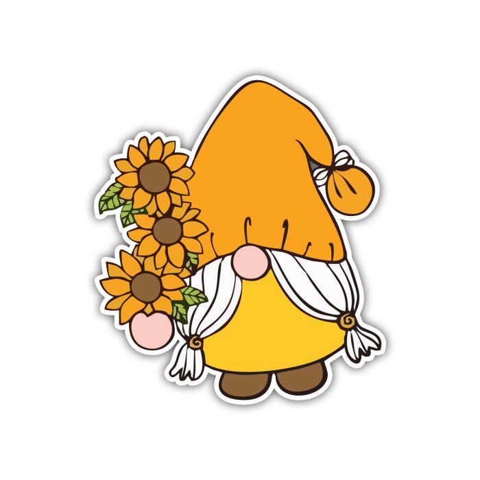 Gnomes Full Color Vinyl Decal - Custom Size