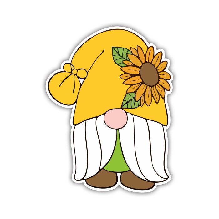 Gnomes Full Color Vinyl Decal - Custom Size