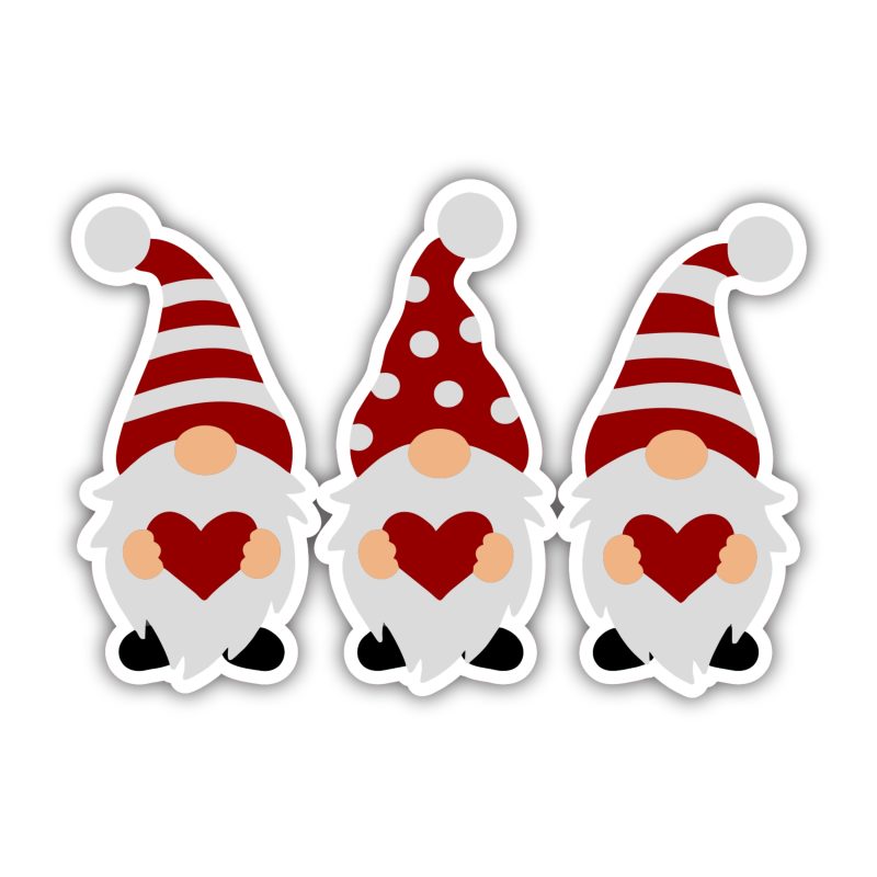 Gnomes Full Color Vinyl Decal - Custom Size