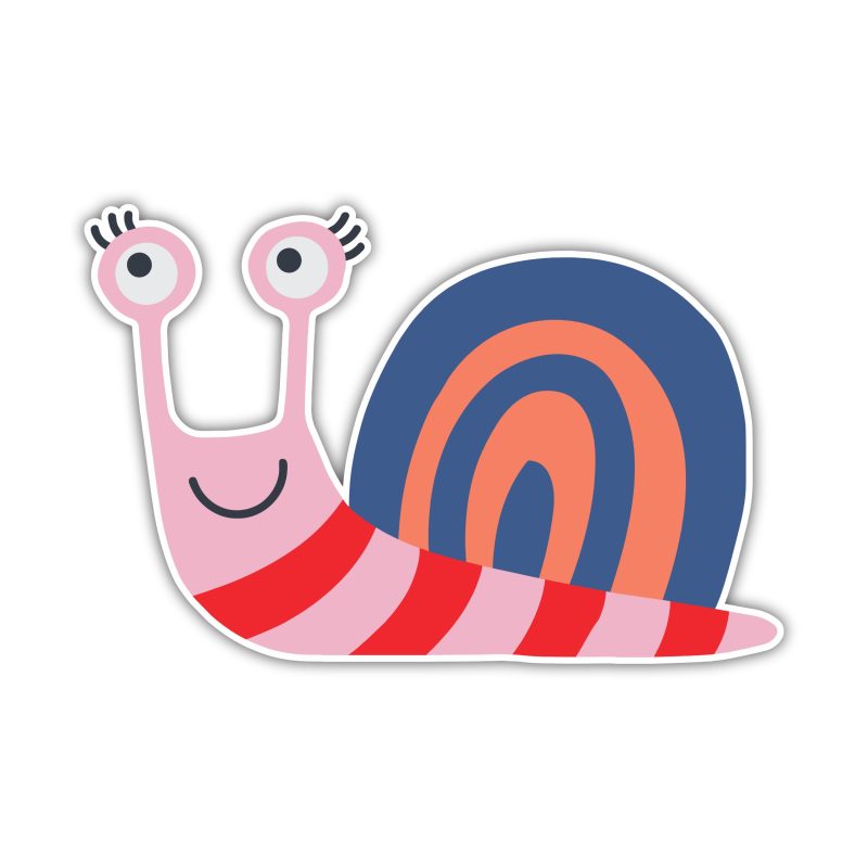 Snail - Full Color Vinyl Sticker - Custom Size