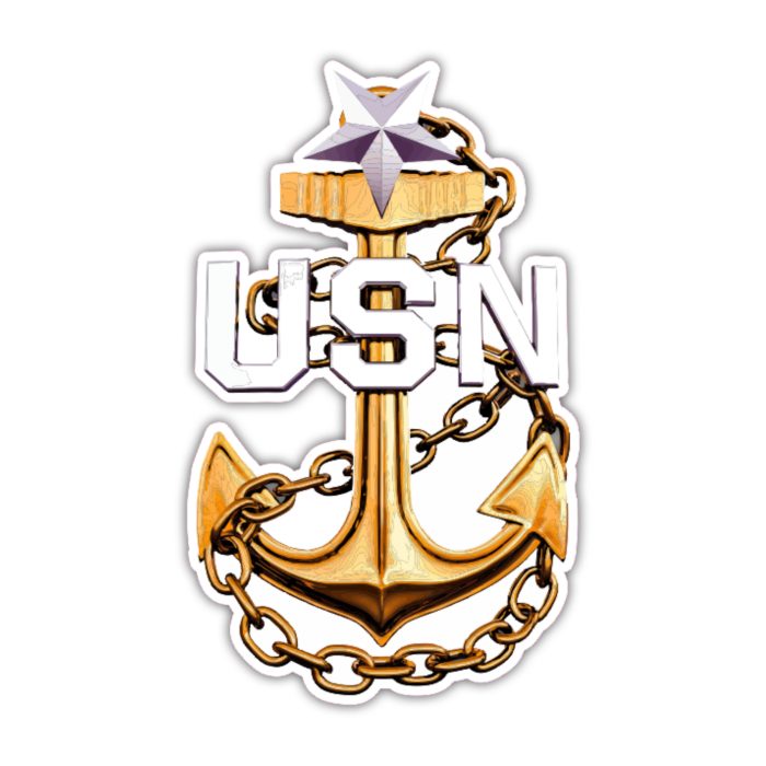 USN Full Color Vinyl Decal