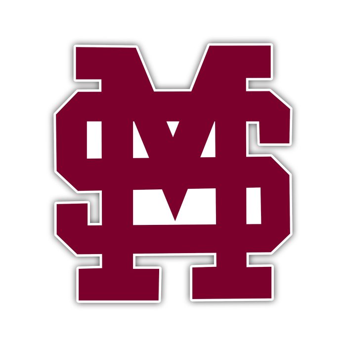 Mississippi State Bulldogs Full Color Vinyl Decal - Custom Size