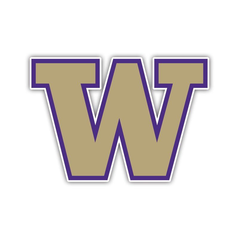 Washington Huskies Full Color Vinyl Decal - Custom Size