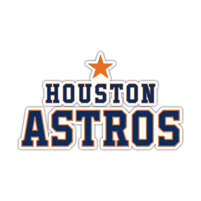 Houston Astros - Name With Star On Top - Temporary Tattoo