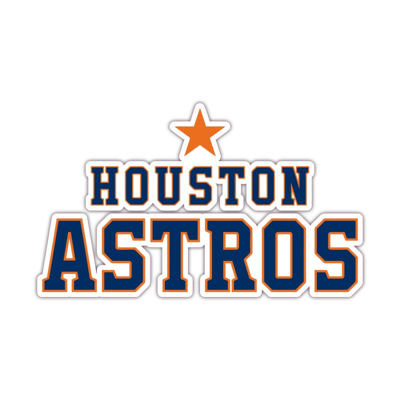 Houston Astros - Name With Star On Top - Temporary Tattoo