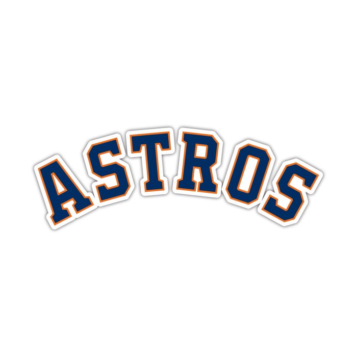 Houston Astros - Curved Astros - Temporary Tattoo