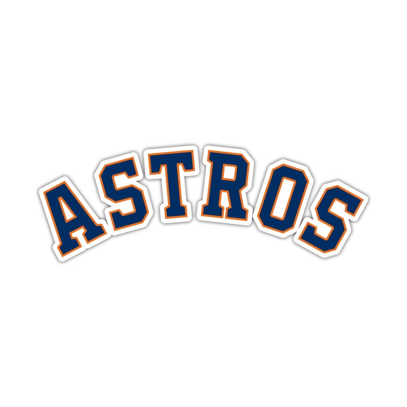 Houston Astros - Curved Astros - Temporary Tattoo
